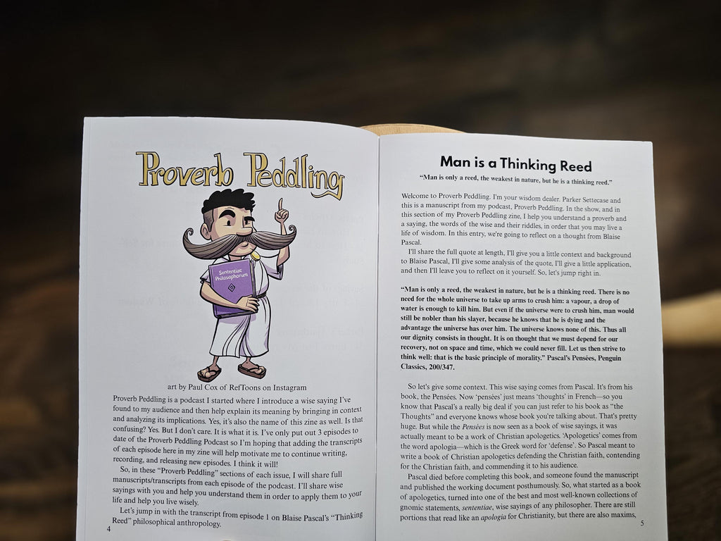 Proverb Peddling Zine Issue 1 - 2nd Printing