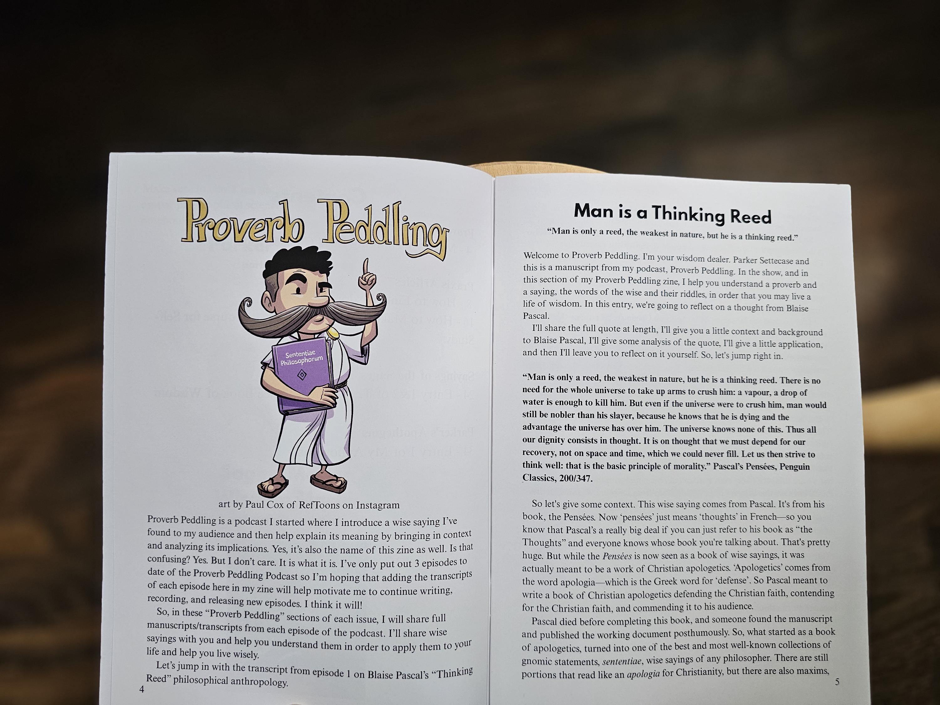 Proverb Peddling Zine Issue 1 - 2nd Printing